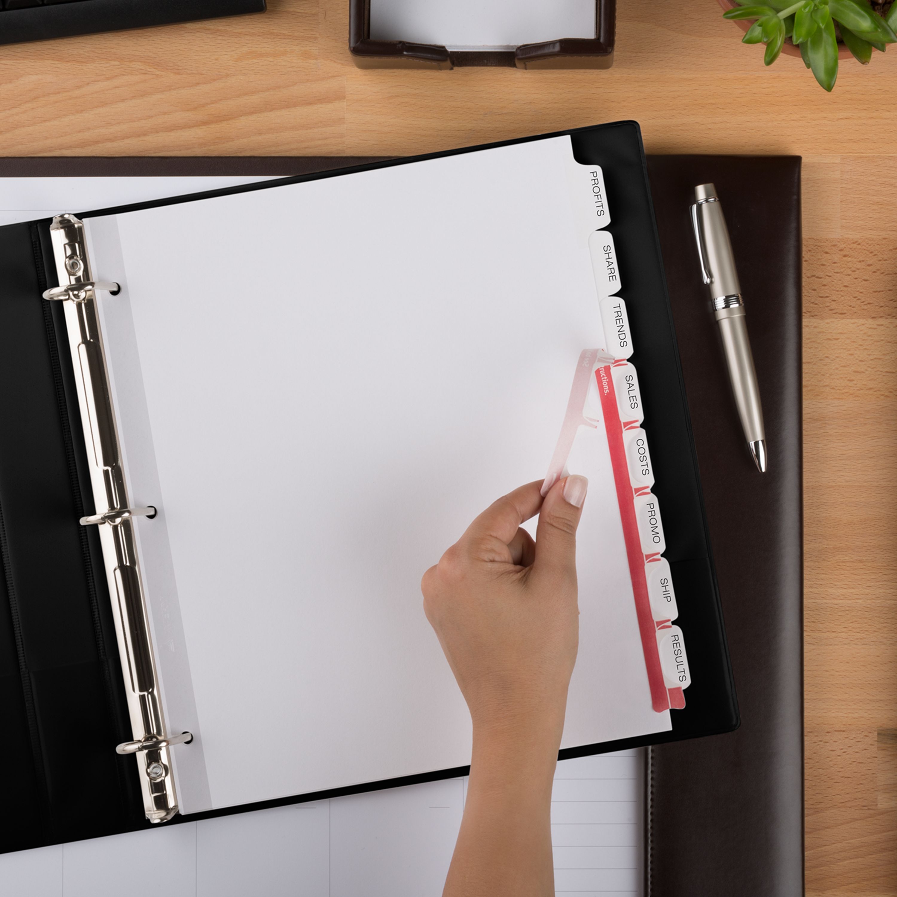 Avery Print & Apply Extra-Wide Dividers 8 Tabs, 5 Sets (11441) | Avery